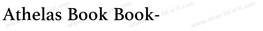 Athelas Book Book字体转换